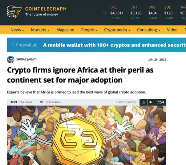 25.01.2022 Cointelegraph