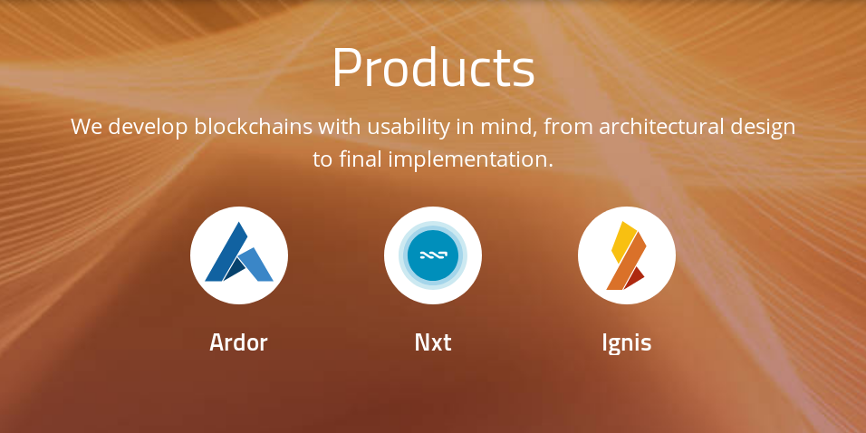 Ardor, Nxt and Ignis